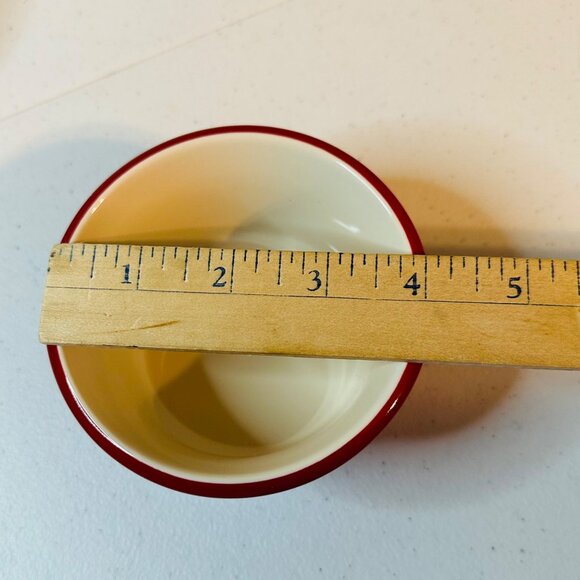 Cuisinart Red Ramekins Chef's Classic Ceramic Bakeware set of 2 ramekins 9 ounce - Picture 4 of 8